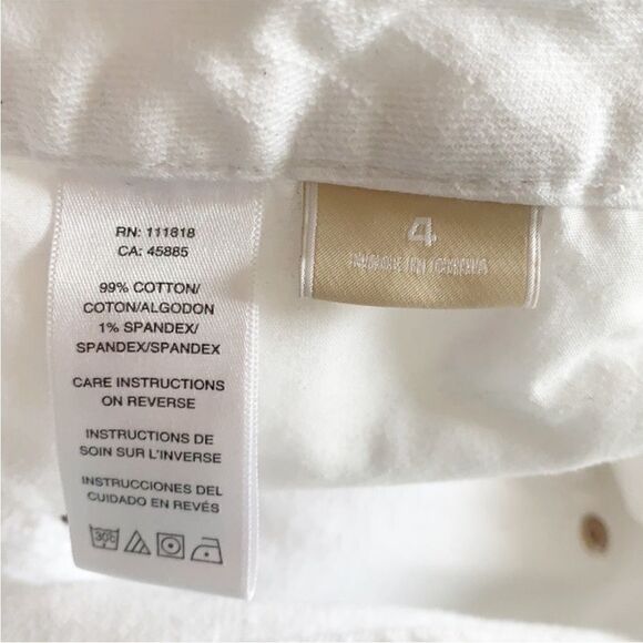 Michael Kors White Ankle Zip Jeans - Picture 12 of 12